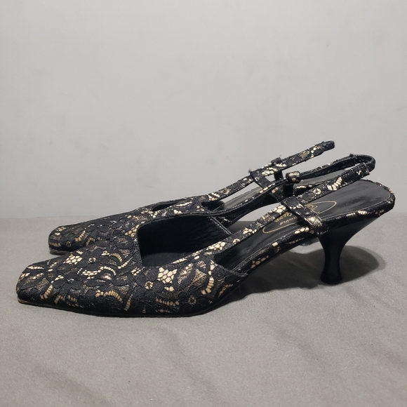 Browns Couture Lace patterned heels size 7.5 - Picture 4 of 13
